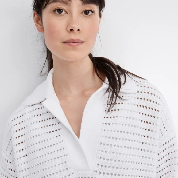 Haven Well Within Organic Cotton Open Stitch Polo Sweater - Picture 2 of 8